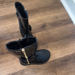 Black high boots for toddler girls